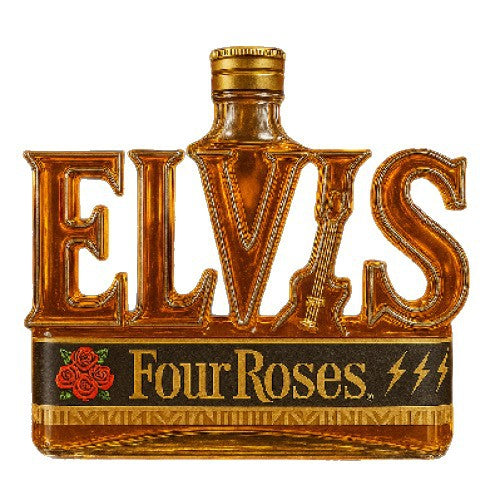 400ml Elvis Presley "ELVIS" Letter Whiskey Decanter - Crown Royal Themed Spirit Bottle