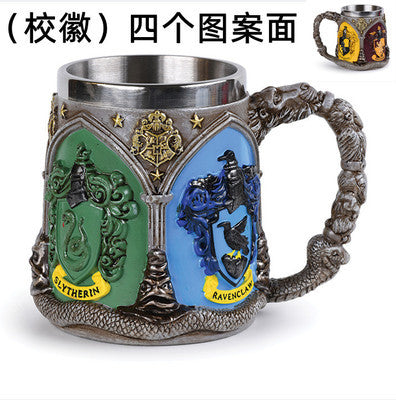 Creative Strange Shape Film Academy Peripheral Collection Cup Large Capacity Stainless Steel Mug Cup Carved Personality Beer Steins
