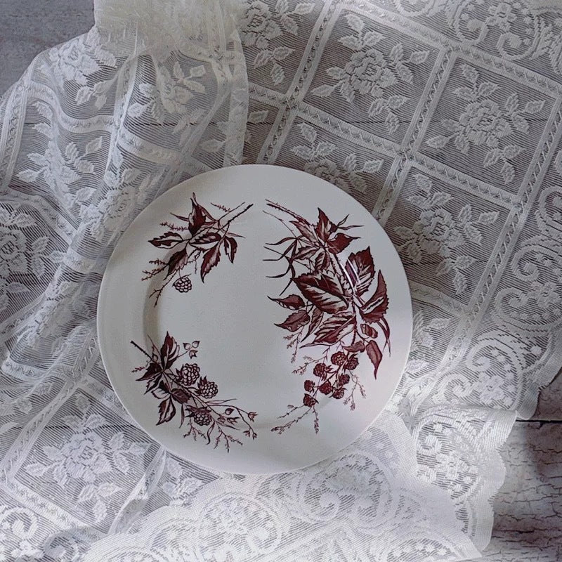 D Brand High-End Exquisite Bone China Western Plate Sun Moon Stars 10inch Flat Plate Gift Box Set of 4 Ceramic Plates