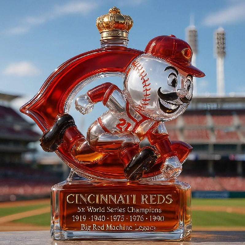 Cincinnati Reds Mascot Whiskey Bottle Collection - 400ml World Series Collectible