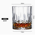 Crystal Cut Whiskey Decanter Set - 750ml Bottle + 4 Tumbler Glasses