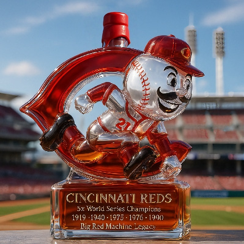 Cincinnati Reds Mascot Whiskey Bottle Collection - 400ml World Series Collectible