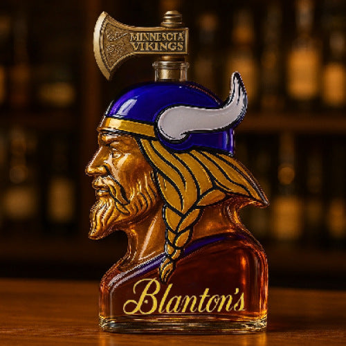 Minnesota Vikings Viking Head Whiskey Decanter - Themed Spirit Bottle