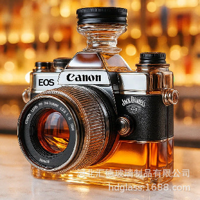 Canon Camera Whiskey Decanter 350ml |   Barware Gift