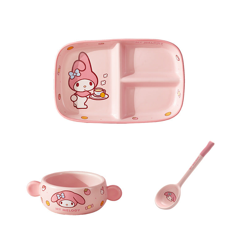 My Melody & Cinnamoroll Divided Bento Box Set - Sanrio Character Lunch Container