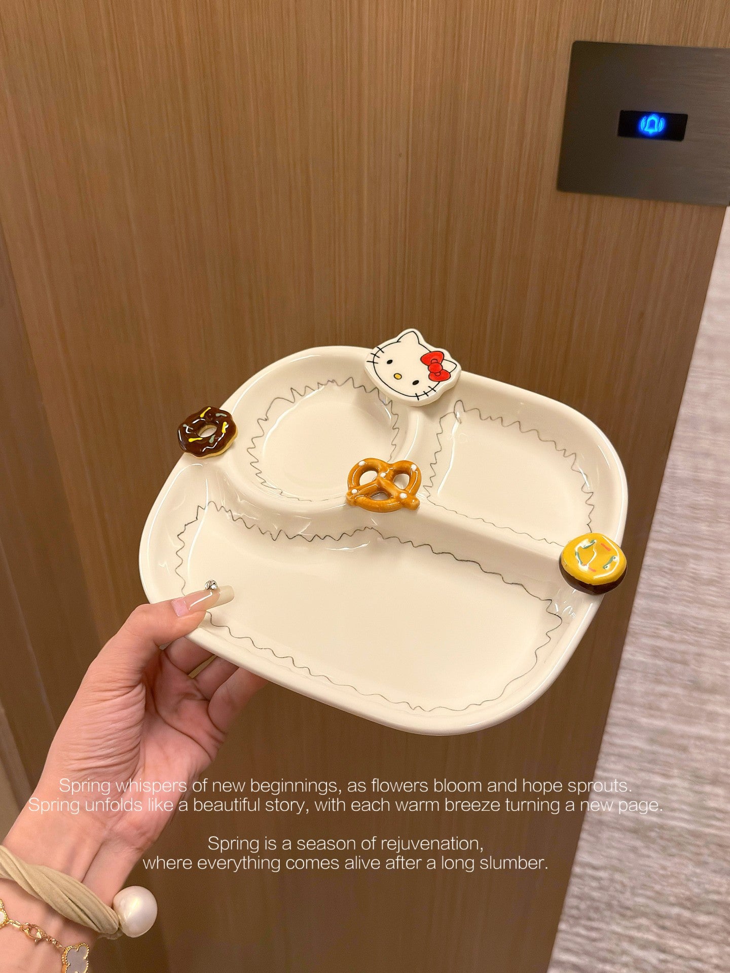 KT Plate Ceramic Tableware Hand-painted Underglaze Dinner Plate Rice Bowl Serving Plate Coffee Cup