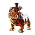 Bulldog Whiskey Decanter - Spiked Collar Glass Spirit Bottle