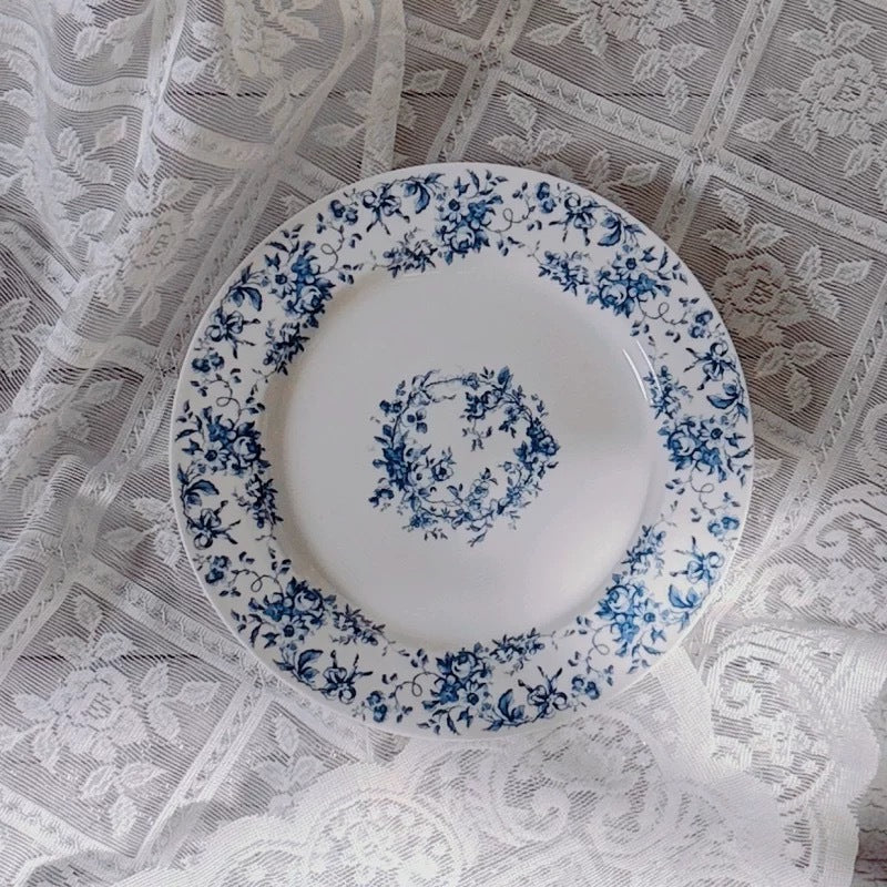 D Brand High-End Exquisite Bone China Western Plate Sun Moon Stars 10inch Flat Plate Gift Box Set of 4 Ceramic Plates