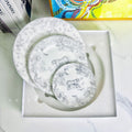 Jungle Tiger Bone China Dinner Plate Three-Piece Set Ruyi Printed Plate Flat Plate Fruit Plate Dessert Plate