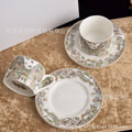 Vintage Butterfly Motif Bone China Cup and Saucer Set - Gold Rim Afternoon Tea Duo